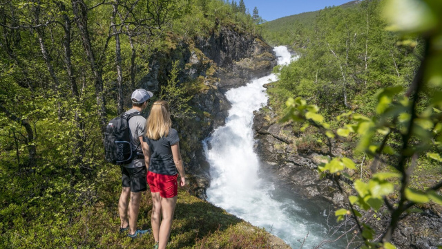 Trekking en Utladalen, en Årdal