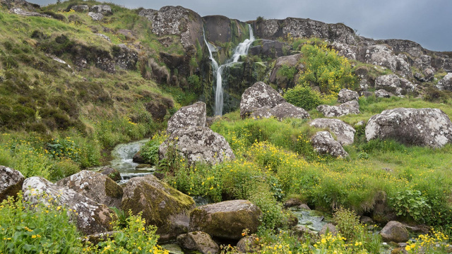 Svartafoss Waterfall