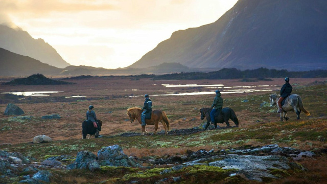 Ruta a caballo Gimsøysand